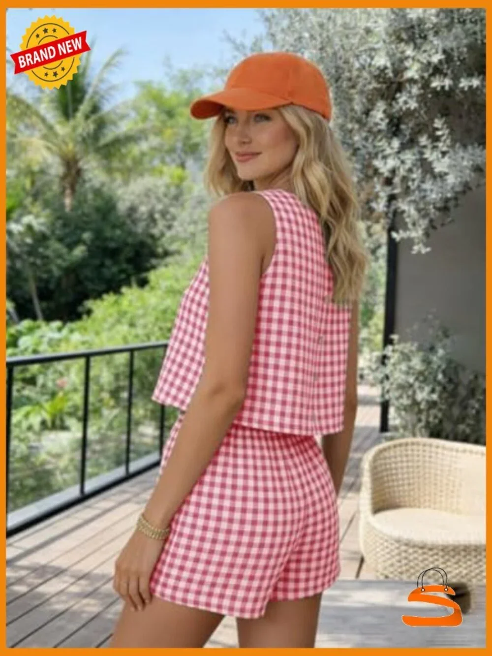Two Piece Tank Top and Shorts Set | Cotton Pajama Outfit